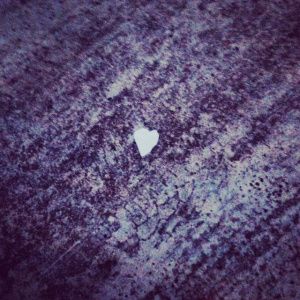 found heart on ice